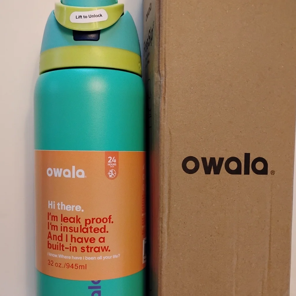 Owala Water Bottle,Freesip Insulated Stainless Steelwith Straw 32 Oz - Picture 7 of 10